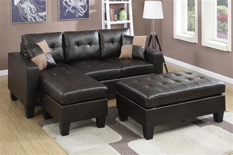 15 Ideas of Leather Sectional Sofas with Ottoman