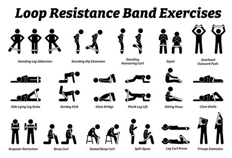 Loop Resistance Mini Band Exercises Stretch Stretching Gym - Etsy ...