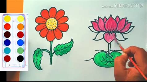 Step By Step Drawing Flowers For Kids