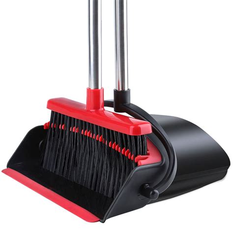 Buy Broom and Dustpan, Tiumso Broom and Dustpan Set for Home, Broom ...