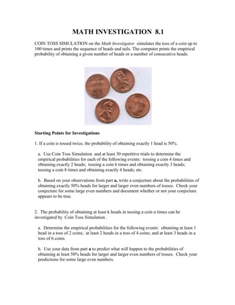 Coin Toss Instructions (Word Format)