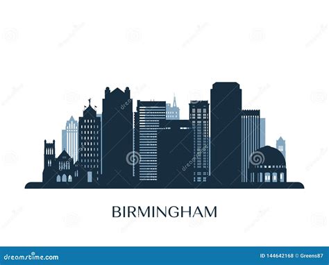 Birmingham Skyline Silhouette. Vector Illustration | CartoonDealer.com #221470514