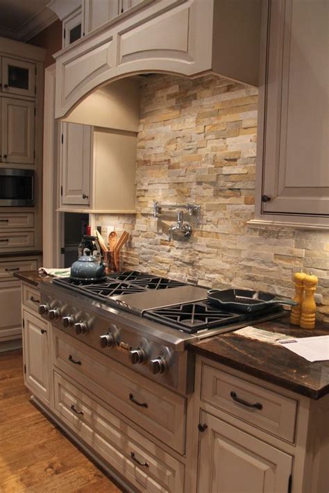 29 Cool Stone And Rock Kitchen Backsplashes That Wow - DigsDigs