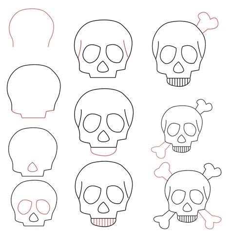 Easy Drawing Of A Skull