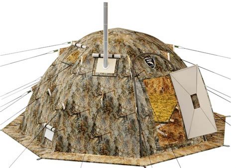 Russian-Bear Hot Tent with Stove Jack (& Wood-Burning Stove) | Family ...