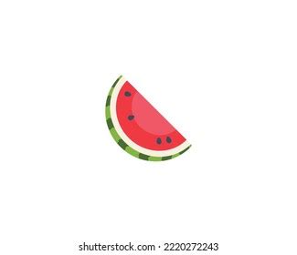 Watermelon Vector Isolated Icon Watermelon Emoji Stock Vector (Royalty ...