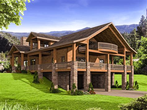 Mountain House Plan with Huge Wrap-Around Porch - 35544GH ...