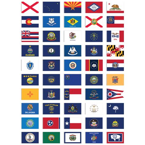 CSS-105 Complete Set of 50 Outdoor State Flags 3′ x 5′ Nylon Flags ...