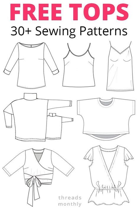 30 Gorgeous Free Sewing Patterns for Tops (Women) | Sewing patterns ...