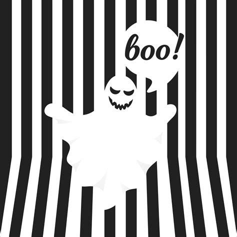 Boo ghost halloween message concept. 5312073 Vector Art at Vecteezy