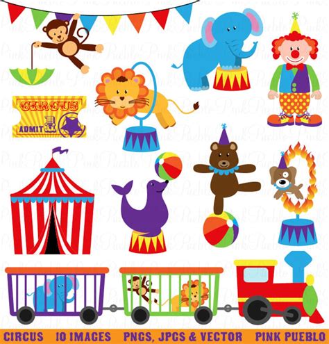 Circus Clip Art Clipart, Carnival Clip Art Clipart, Great for Birthday ...