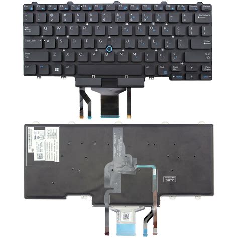 New US Black Backlit Keyboard for Dell Latitude E7250/7250 Without ...