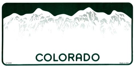 Colorado License Plate Vector at Vectorified.com | Collection of ...