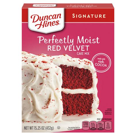 Duncan Hines Signature Perfectly Moist Red Velvet Cake Mix - Shop ...