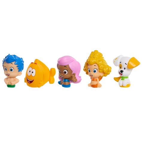 Bubble Guppies 5-Piece Bath Toy Play Set, Includes Gil, Molly, Deema ...