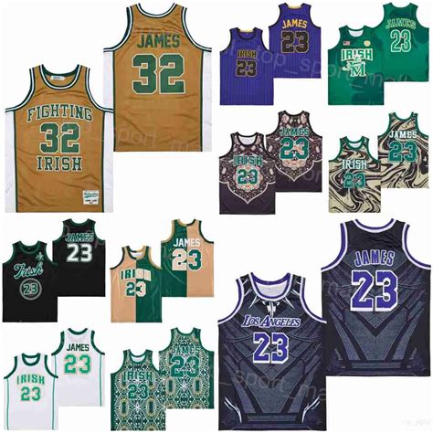 St. Vincent Mary Fighting Irish Vintage Basketball Shirts LeBron James ...