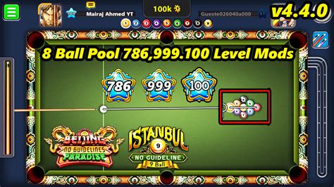 8 Ball Pool 4.4.0 Level (999,786,100 Level Modes) - Mairaj Ahmed Mods