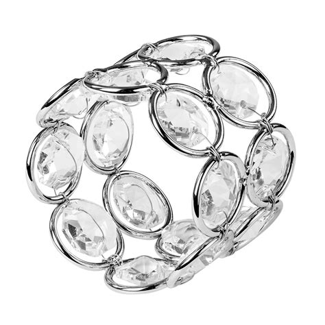 Crystal Napkin Ring - Silver– CV Linens