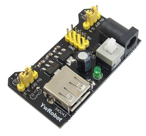 Breadboard Power Supply Module 3.3V 5V MB102 Switched Header Arduino ...