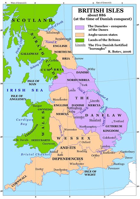 Viking Conquest in England | About History | Map of britain, British ...