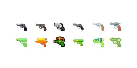 Google Updates Gun Emoji