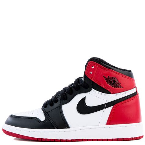 AIR JORDAN 1 RETRO HIGH OG (GS) SHOE White/Black/Red