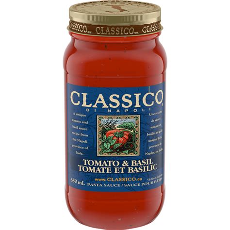 Classico Di Napoli Tomato & Basil Pasta Sauce (650 ml) - Instacart