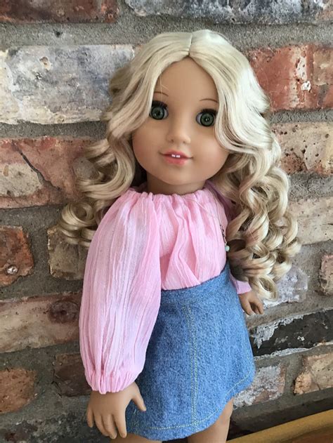 Genevieve Custom OOAK American Girl Doll Caroline Blonde Curly | Etsy