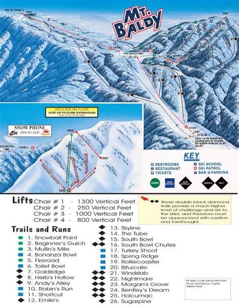 Mt Baldy Ski Trail Map - Mt Baldy Road Mt Baldy CA 91759 • mappery