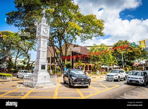 Victoria, Seychelles. The smallest capital city in the world Stock ...