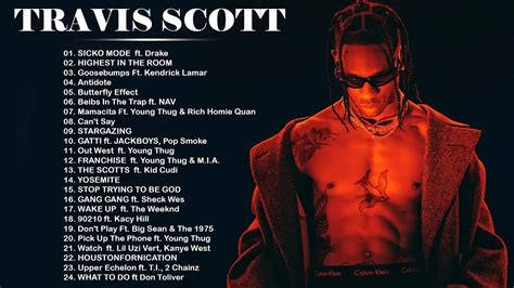 Top Songs Travis Scott | Travis Scott Greatest Hits | Travis Scott full ...