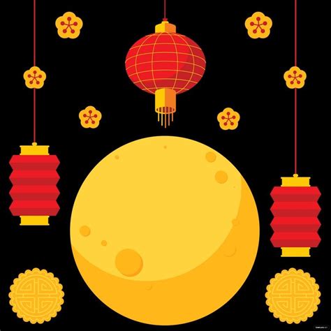 Mid-Autumn Festival Celebration Clip Art in PSD, Illustrator, JPG, SVG ...