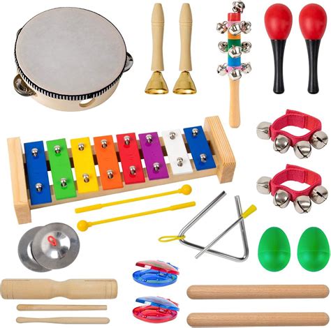 Musical Instruments for Toddlers 12 Types Wooden Percussion Instruments ...