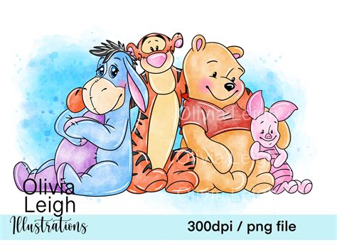 Baby Winnie The Pooh Characters Clipart