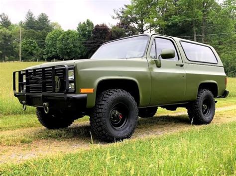 1986 chevy K5 military M1009 blazer diesel cucv vintage restored