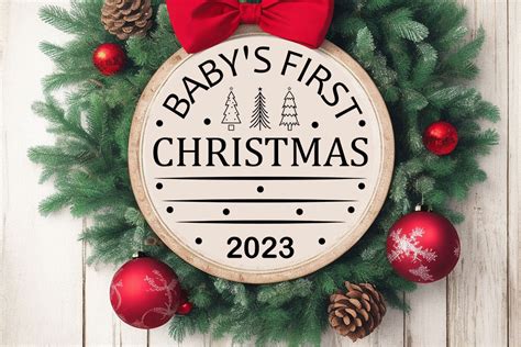 Baby's First Christmas 2023 - First Chr Graphic by EM STORE · Creative ...