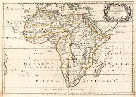 Old Africa Map