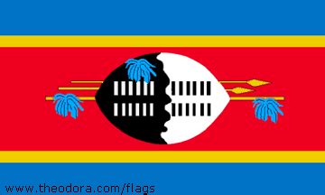 Swazi Flags geographic.org; Swaziland flag; Drapeau Swaziland