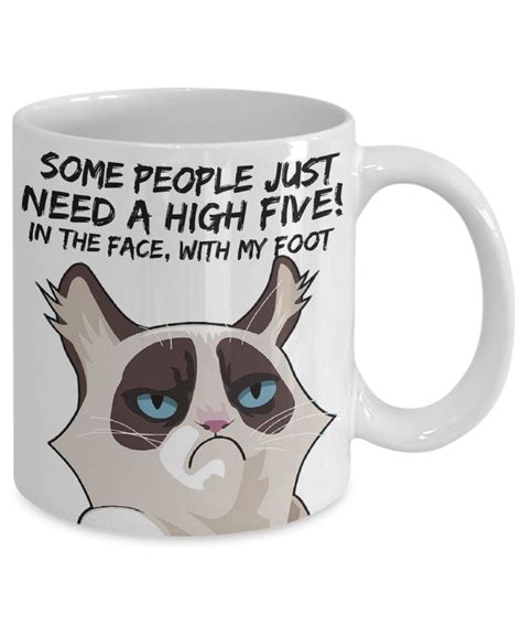 Grumpy Cat Mug angry Cat Funny Coffee Mug Some - Etsy Canada