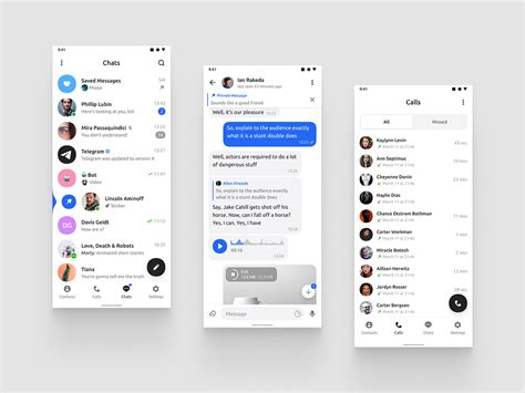 Telegram – Android Design Contest by Ian Rakeda on Dribbble