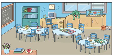 classroom in 2020 | Classroom clipart, Kindergarten classroom ...