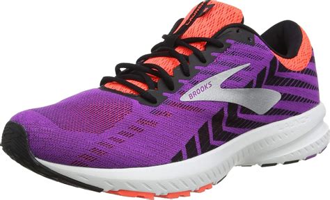 Brooks Womens Launch 6 Running Shoes, Purple/Black/Coral - 9 UK: Amazon ...