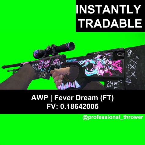 AWP | Fever Dream (FT) CSGO SKINS, Video Gaming, Gaming Accessories ...