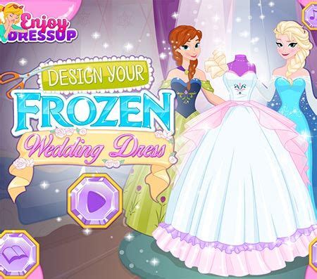 Design Your Frozen Wedding Dress game - Frozen Games