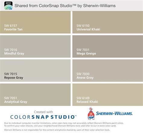 I'm going to use Universal Khaki & Relaxed Khaki - Sherwin Williams for ...