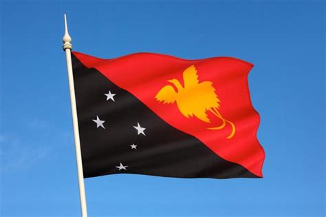 Premium Photo | Flag of papua new guinea