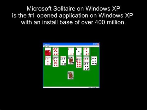 Microsoft Solitaire on Windows XP