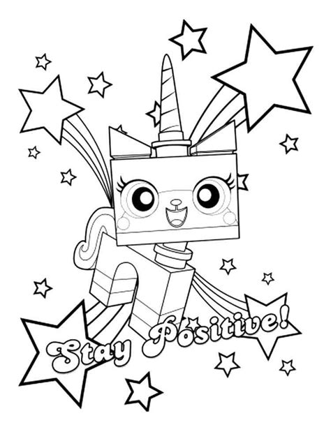 Unikitty coloring pages