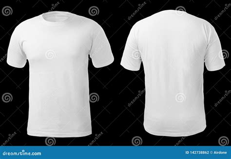 Plain White T Shirt Model Front And Back