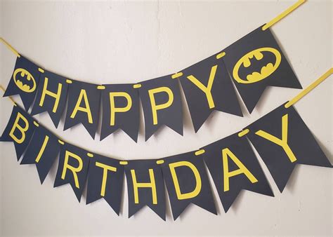 Batman birthday banner/batman banner/batman party/batman | Etsy